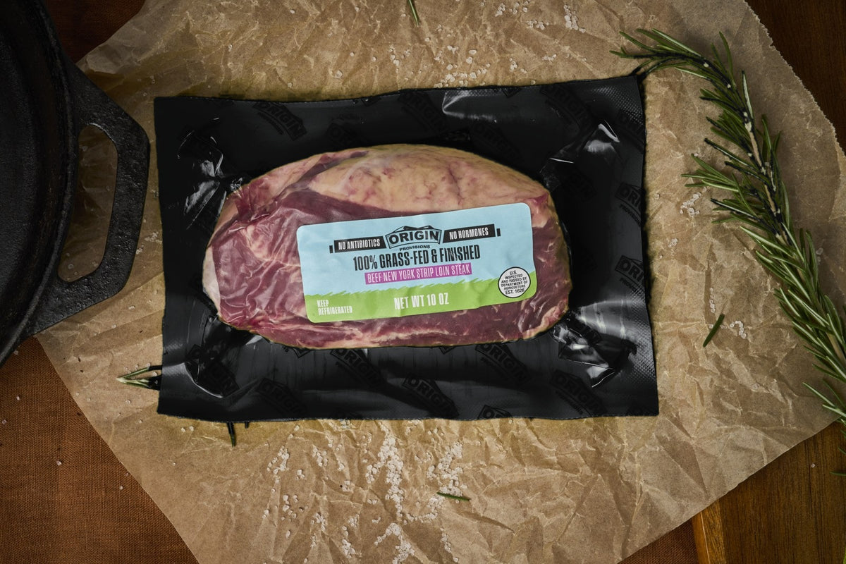 Grass-Fed & Regeneratively Raised Beef NY Strip Steak - 10 oz.