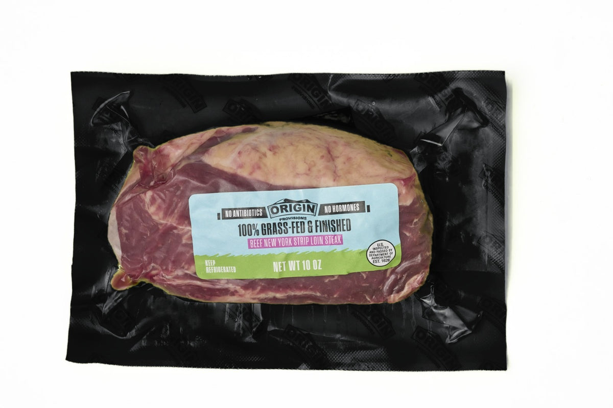 Grass-Fed & Regeneratively Raised Beef NY Strip Steak - 10 oz.