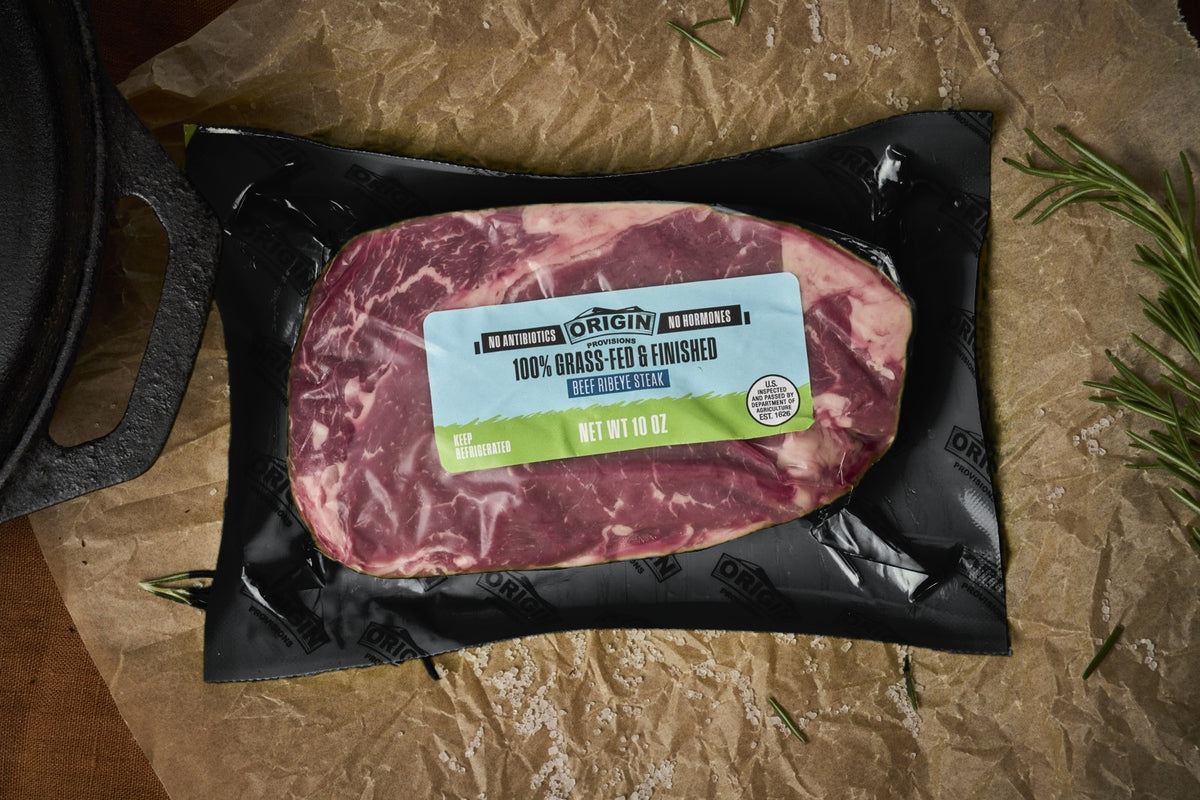 Grass-Fed & Regeneratively Raised Beef Ribeye Steak - 10 oz.