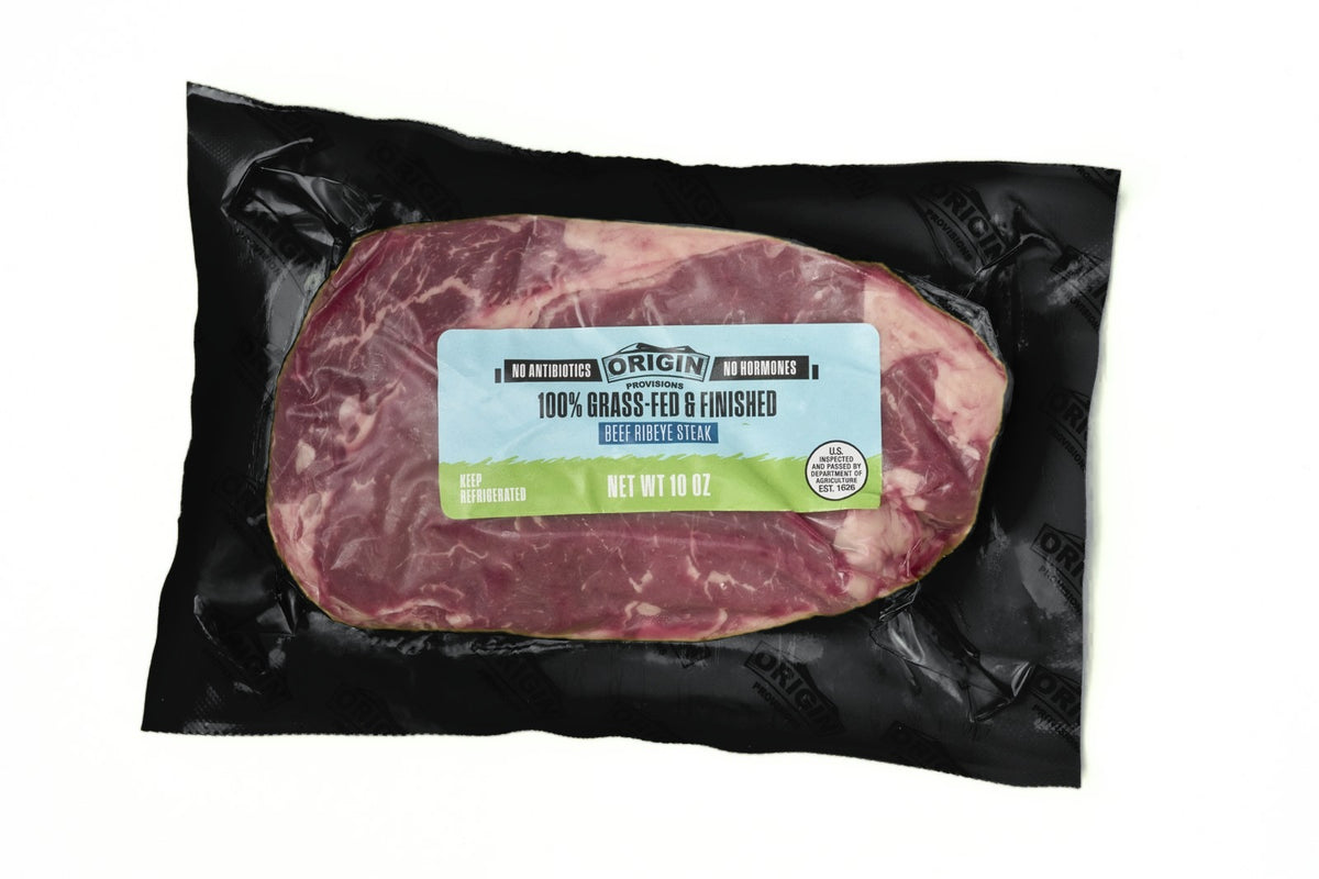 Grass-Fed & Regeneratively Raised Beef Ribeye Steak - 10 oz.