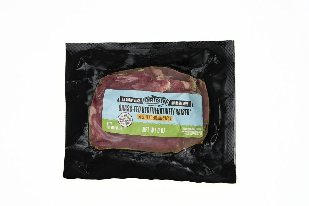 Grass-Fed & Regeneratively Raised Beef Tenderloin Steak - 6 oz.