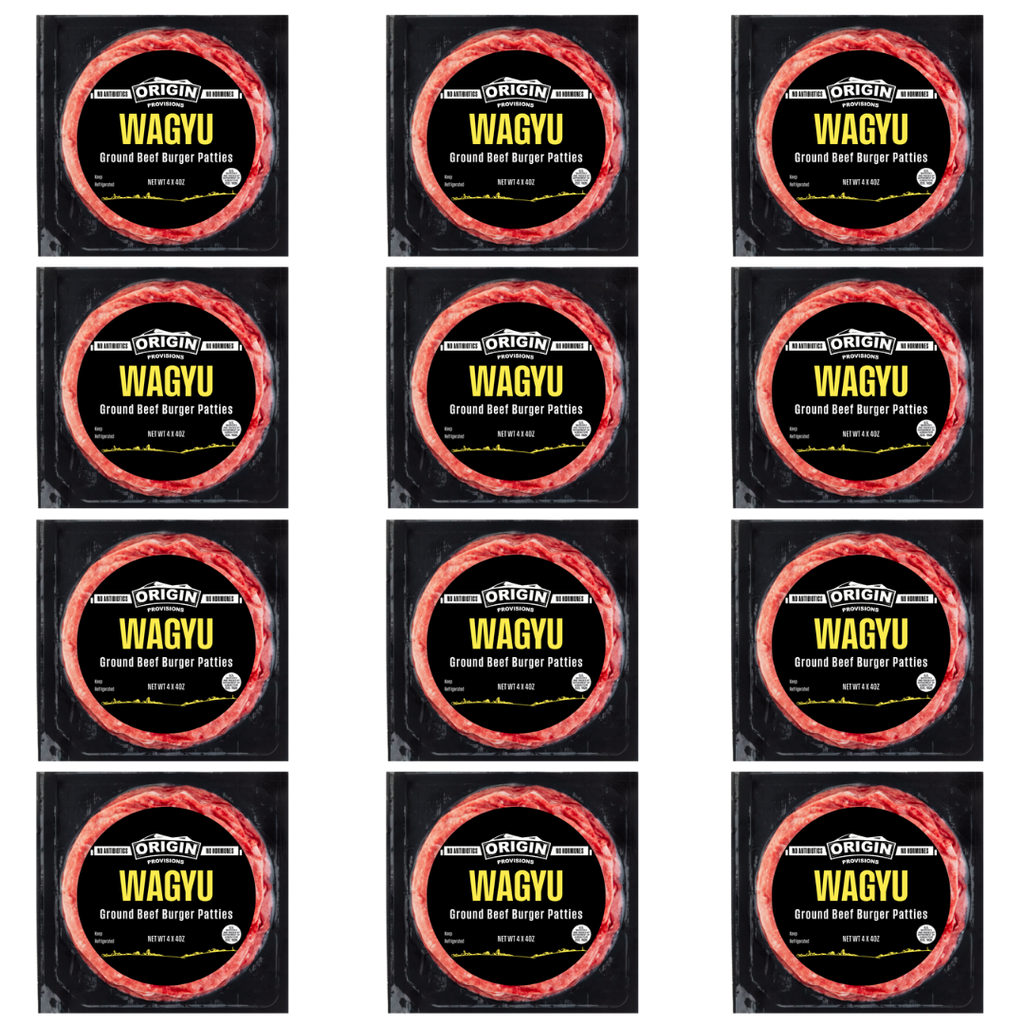 12 Unit Case - Australian Wagyu 4x4oz Ground Burger Patties