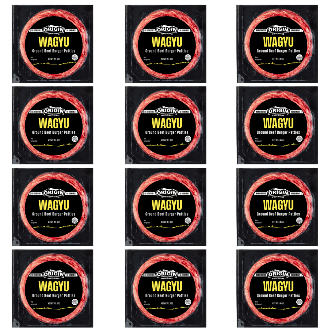 12 Unit Case - Australian Wagyu 4x4oz Ground Burger Patties