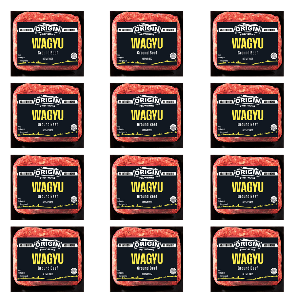 12 Unit Case - Australian Wagyu 1lb Ground Beef Brick
