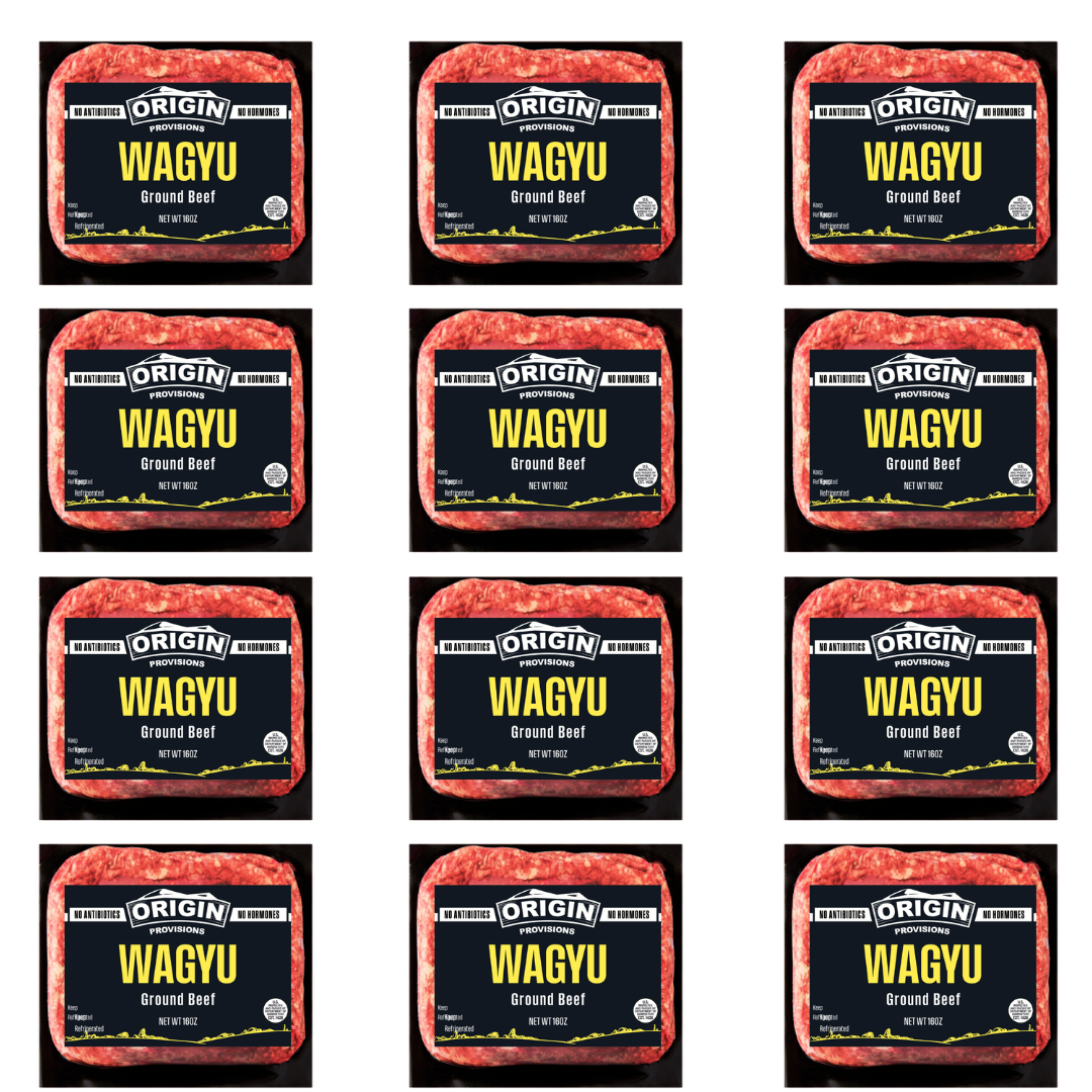 12 Unit Case - Australian Wagyu 1lb Ground Beef Brick