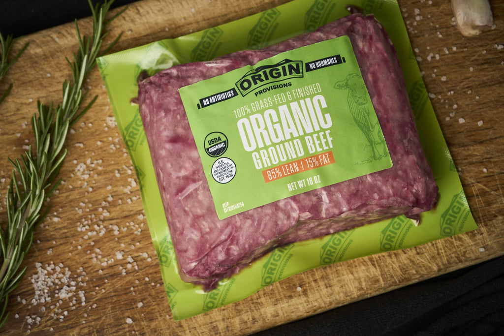 100% Grass-Fed & Organic Certified 85% Lean & 15% Fat Ground Beef - 1 lb. lifestyle image