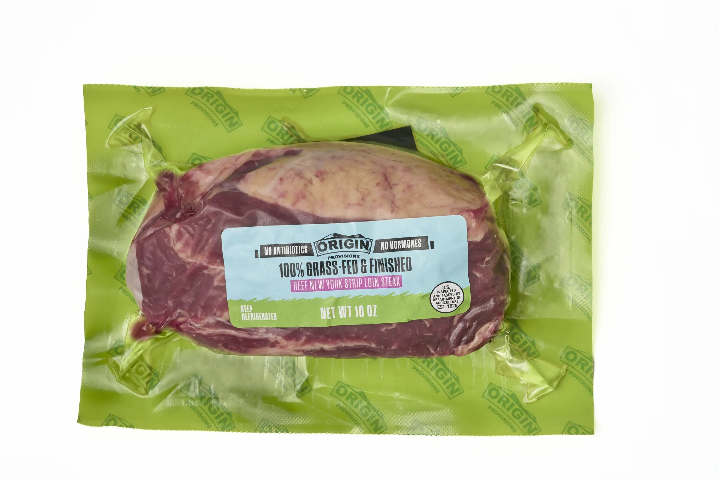Grass-Fed & Regeneratively Raised Beef NY Strip Steak - 10 oz. package