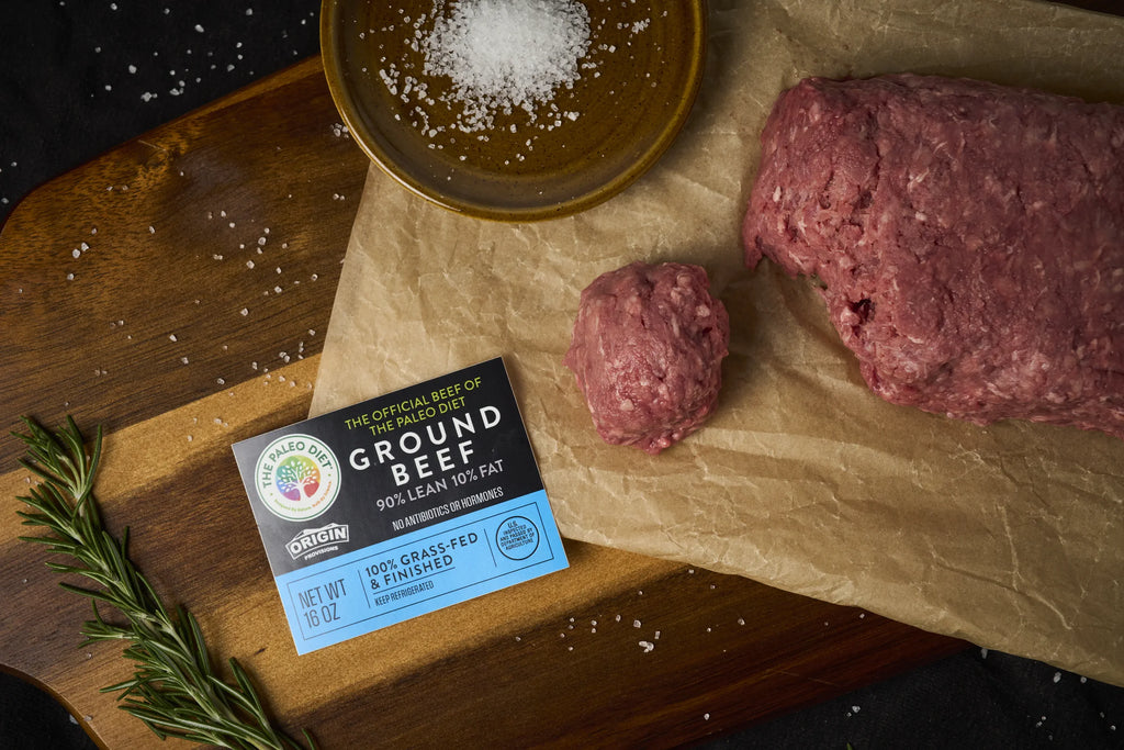 The Paleo Diet 100% Grass-Fed & Finished 90% Lean & 10% Fat Ground Beef - 1 lb. product detail