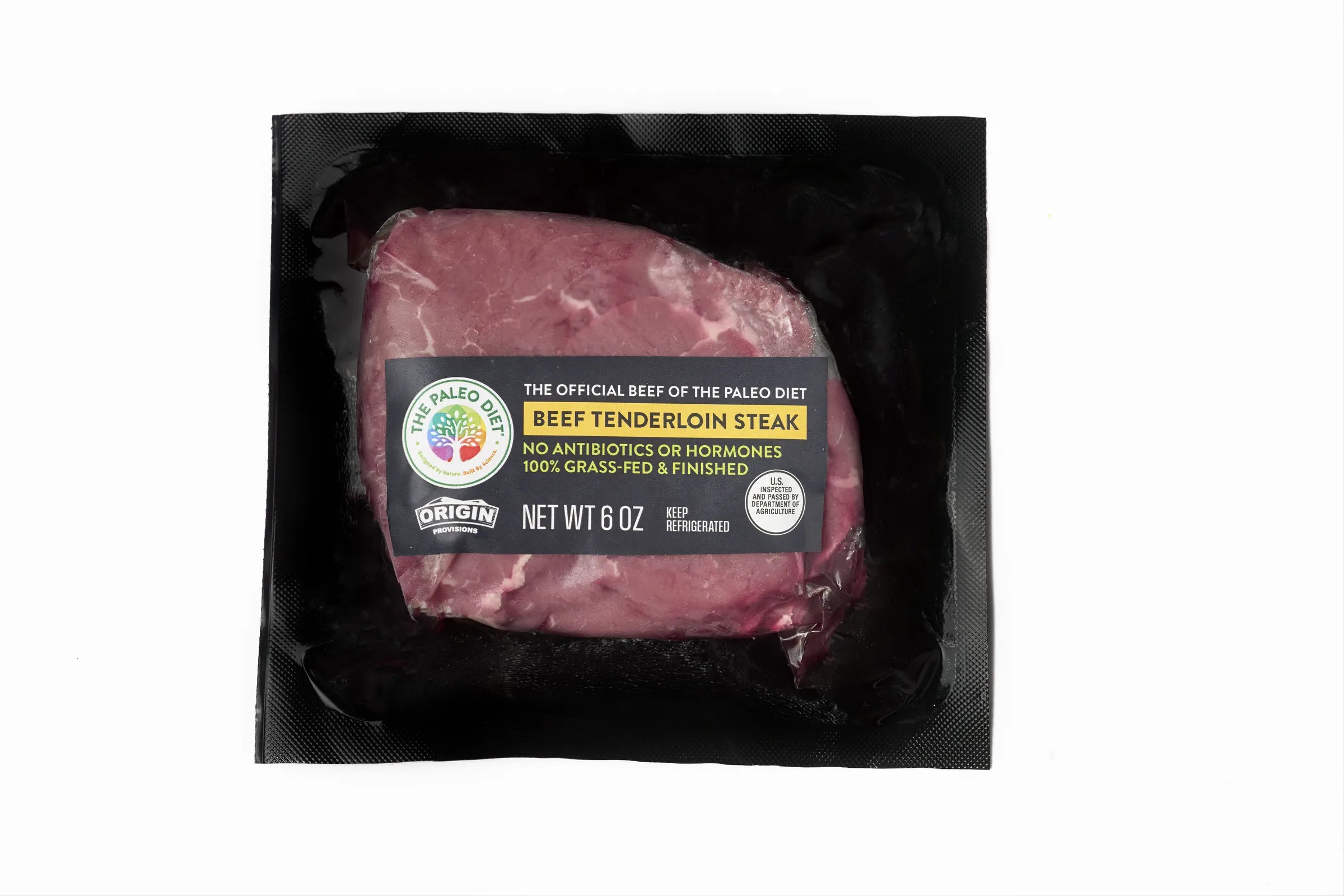 The Paleo Diet 100% Grass-Fed & Finished Beef Tenderloin Steak - 6 oz. package